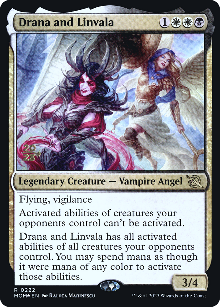 Drana and Linvala [March of the Machine Prerelease Promos] | North Valley Games