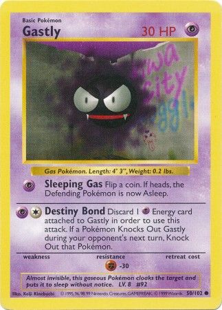 Gastly (50/102) [Base Set Shadowless Unlimited] | North Valley Games