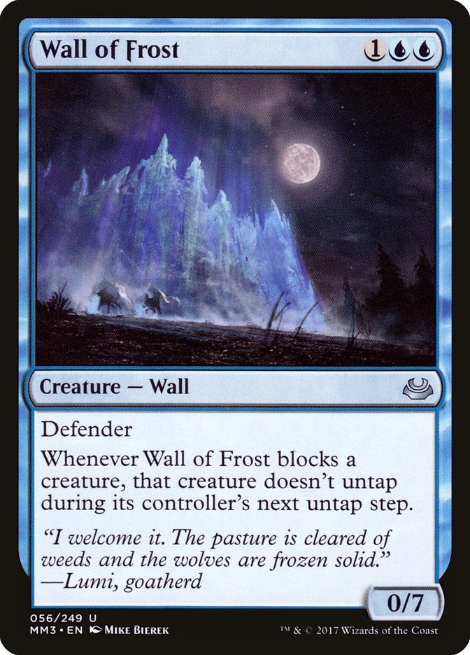 Wall of Frost [Modern Masters 2017] | North Valley Games