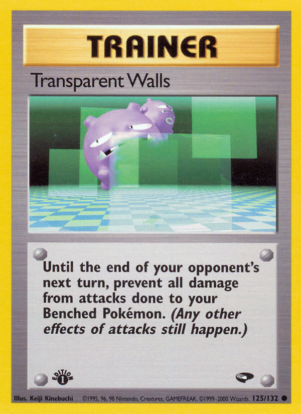 Transparent Walls (125/132) [Gym Challenge 1st Edition] | North Valley Games