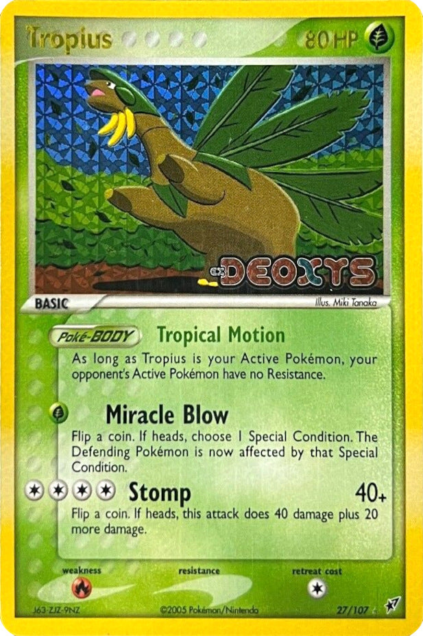 Tropius (27/107) (Stamped) [EX: Deoxys] | North Valley Games