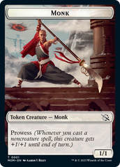 Monk // Zombie Double-Sided Token [March of the Machine Tokens] | North Valley Games