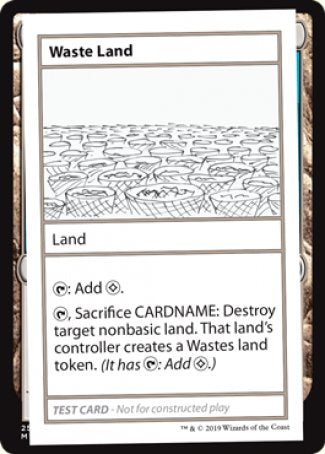 Waste Land (2021 Edition) [Mystery Booster Playtest Cards] | North Valley Games