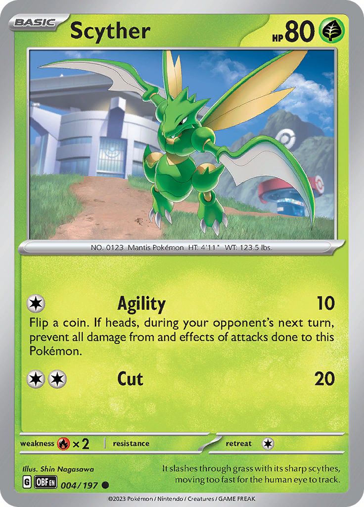 Scyther (004/197) [Scarlet & Violet: Obsidian Flames] | North Valley Games