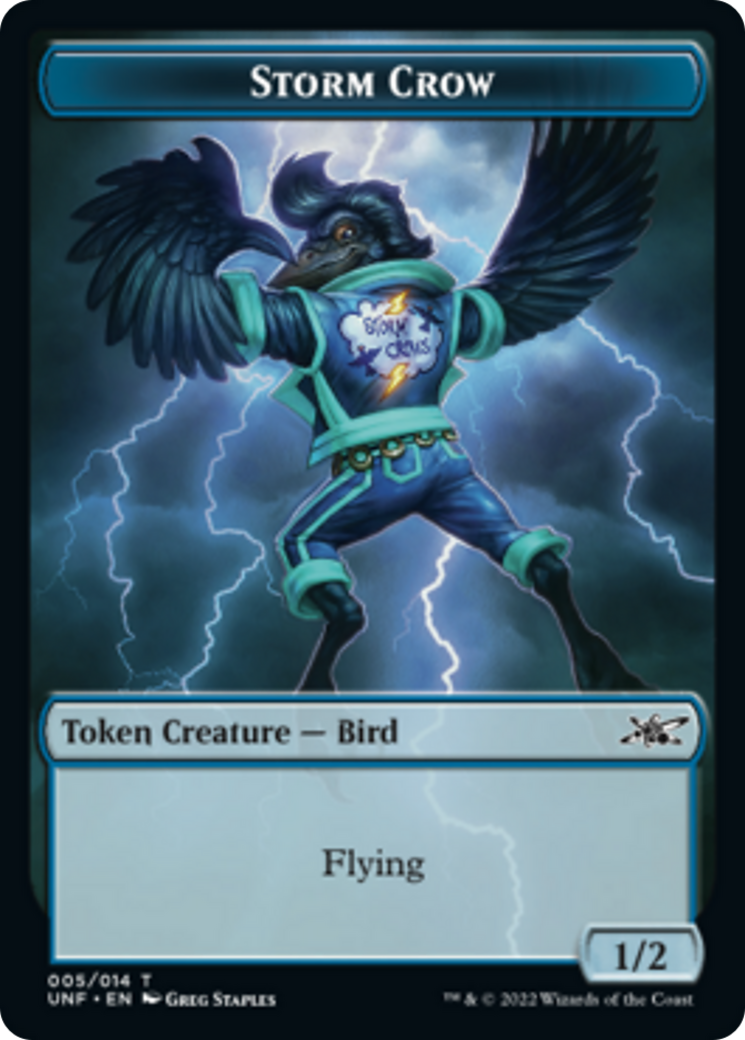 Cat // Storm Crow Double-Sided Token [Unfinity Tokens] | North Valley Games