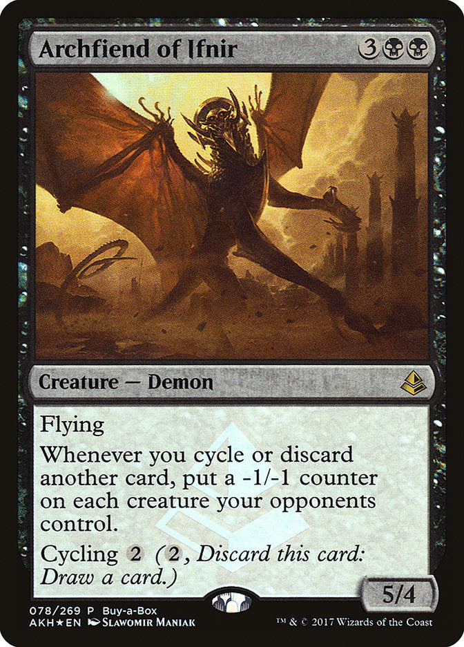 Archfiend of Ifnir (Buy-A-Box) [Amonkhet Promos] | North Valley Games