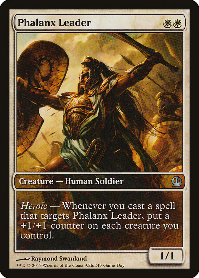 Phalanx Leader (Game Day) (Extended Art) [Theros Promos] | North Valley Games
