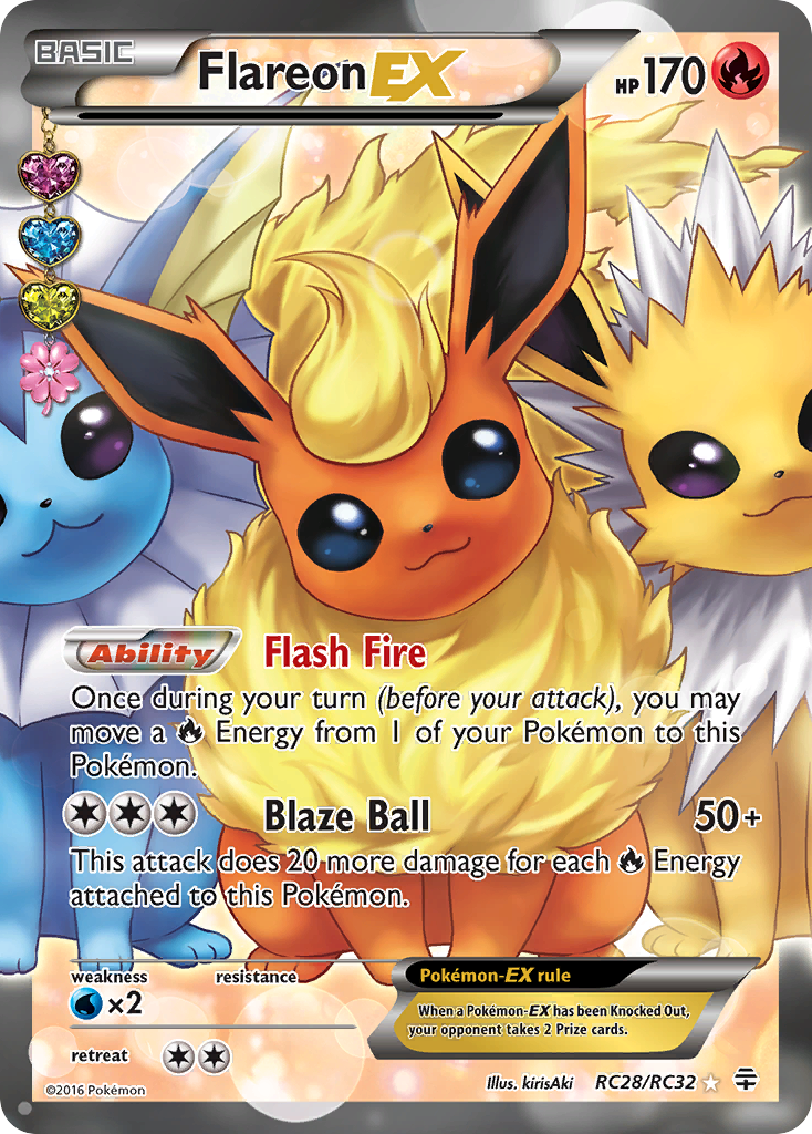 Flareon EX (RC28/RC32) [XY: Generations] | North Valley Games