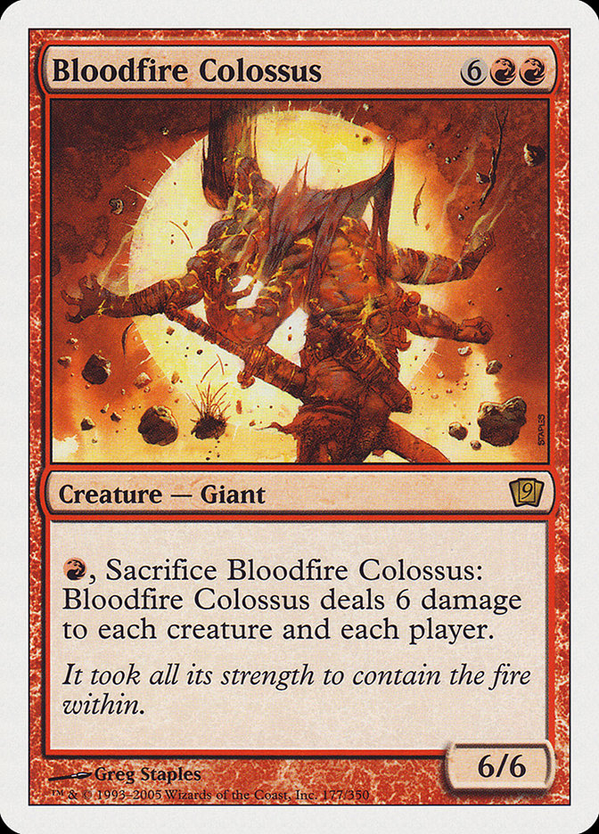 Bloodfire Colossus [Ninth Edition] | North Valley Games