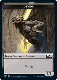 Demon // Soldier Double-Sided Token [Core Set 2021 Tokens] | North Valley Games