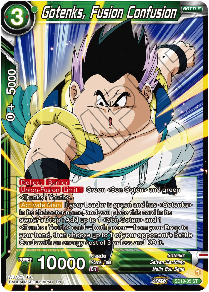 Gotenks, Fusion Confusion (SD19-05) [Dawn of the Z-Legends] | North Valley Games
