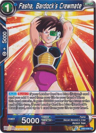 Fasha, Bardock's Crewmate (DB3-036) [Giant Force] | North Valley Games
