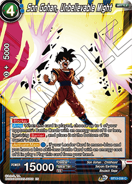 Son Gohan, Unbelievable Might (Common) (BT13-038) [Supreme Rivalry] | North Valley Games