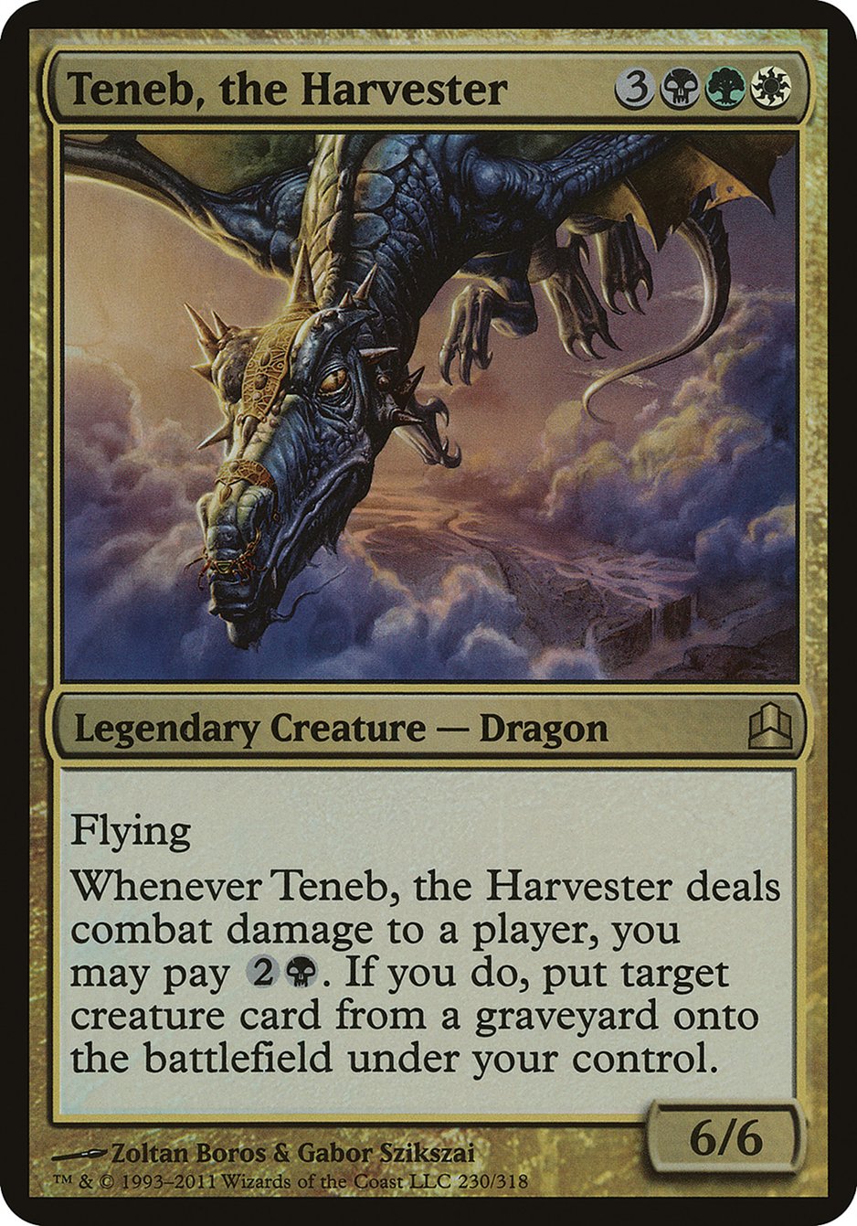 Teneb, the Harvester (Oversized) [Commander 2011 Oversized] | North Valley Games