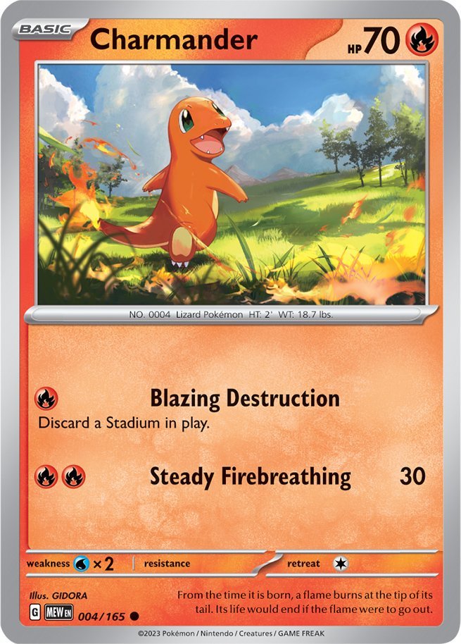 Charmander (004/165) [Scarlet & Violet: 151] | North Valley Games