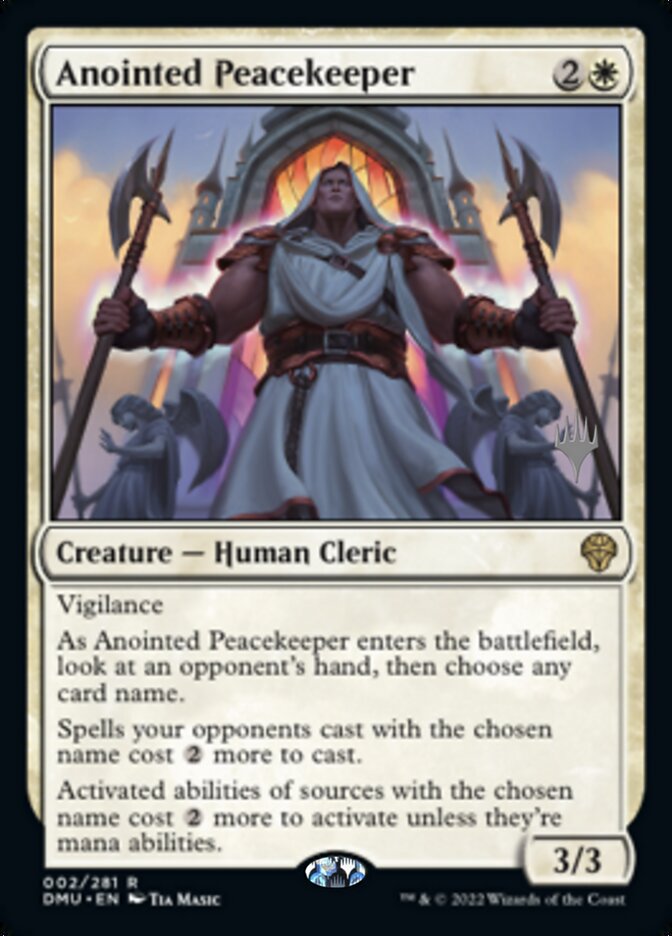Anointed Peacekeeper (Promo Pack) [Dominaria United Promos] | North Valley Games