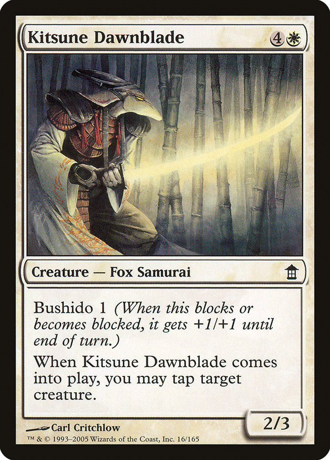 Kitsune Dawnblade [Saviors of Kamigawa] | North Valley Games