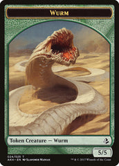 Unwavering Initiate // Wurm Double-Sided Token [Amonkhet Tokens] | North Valley Games