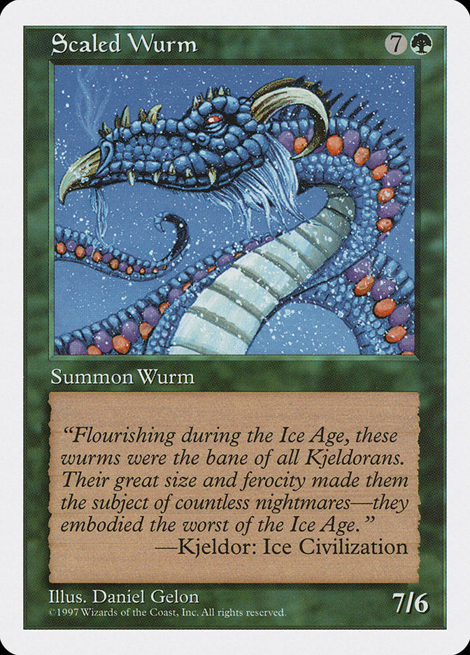 Scaled Wurm [Fifth Edition] | North Valley Games