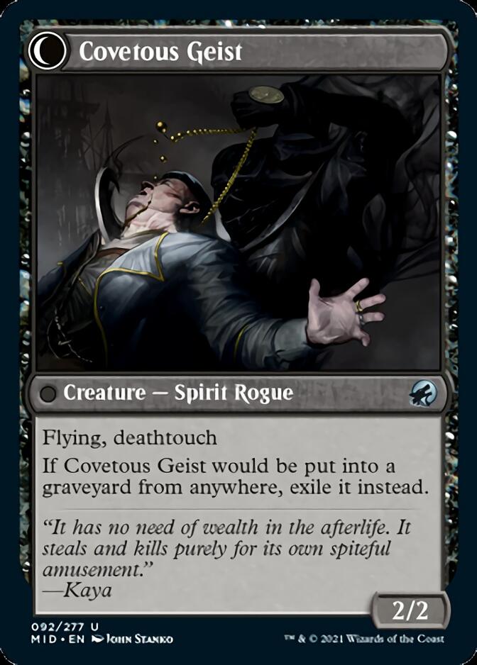 Covert Cutpurse // Covetous Geist [Innistrad: Midnight Hunt] | North Valley Games