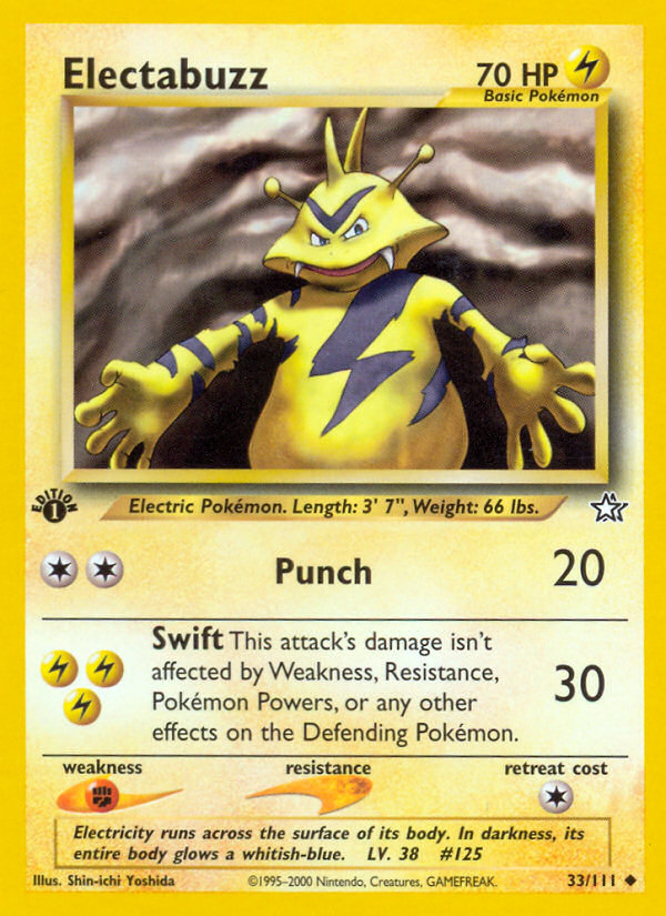 Electabuzz (33/111) [Neo Genesis 1st Edition] | North Valley Games