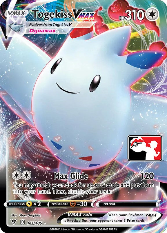 Togekiss VMAX (141/185) [Prize Pack Series One] | North Valley Games