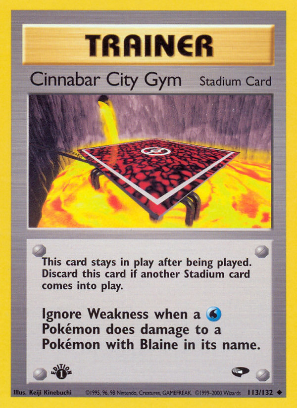 Cinnabar City Gym (113/132) [Gym Challenge 1st Edition] | North Valley Games