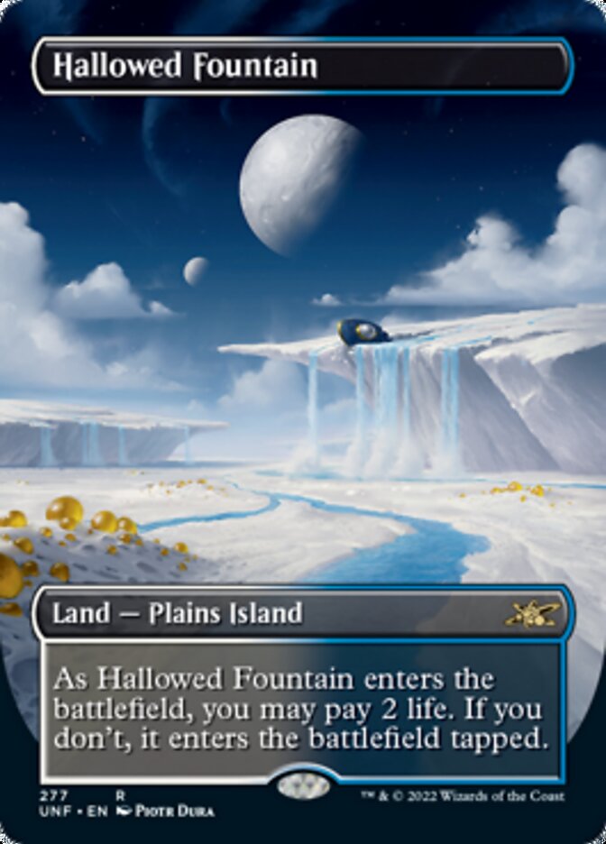 Hallowed Fountain (Borderless) [Unfinity] | North Valley Games