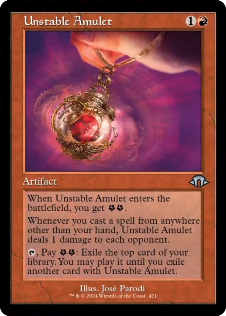 Unstable Amulet (Retro) [Modern Horizons 3] | North Valley Games