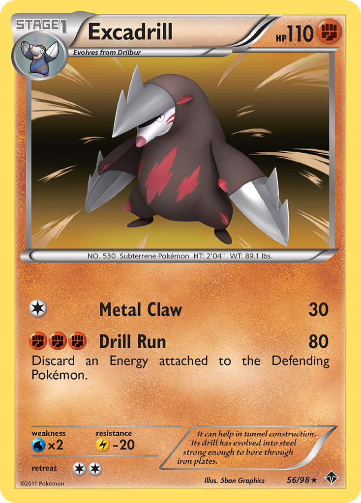 Excadrill (56/98) [Black & White: Emerging Powers] | North Valley Games