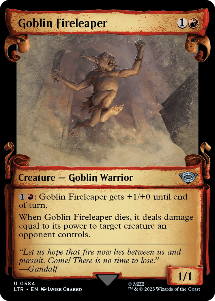 Goblin Fireleaper [The Lord of the Rings: Tales of Middle-Earth Showcase Scrolls] | North Valley Games