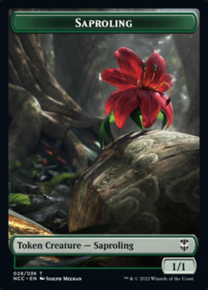 Beast // Saproling Double-Sided Token [Streets of New Capenna Commander Tokens] | North Valley Games