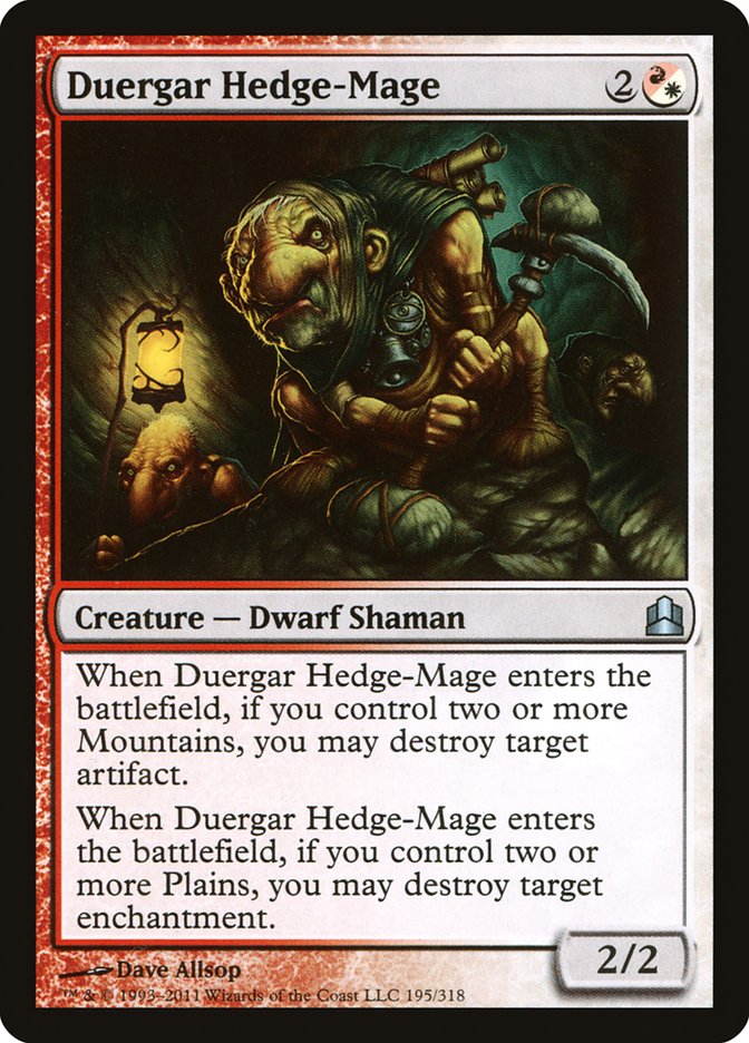 Duergar Hedge-Mage [Commander 2011] | North Valley Games