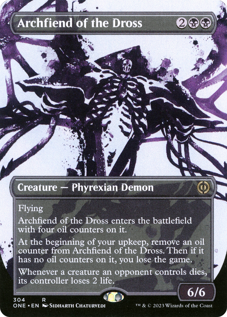 Archfiend of the Dross (Borderless Ichor) [Phyrexia: All Will Be One] | North Valley Games