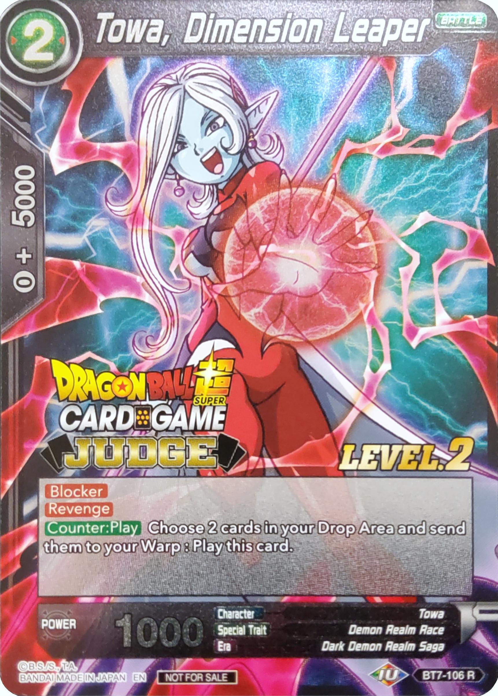 Towa, Dimension Leaper (Level 2) (BT7-106) [Judge Promotion Cards] | North Valley Games