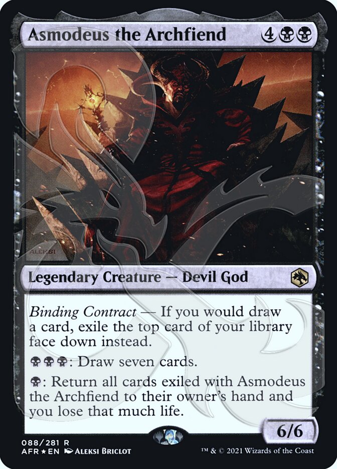 Asmodeus the Archfiend (Ampersand Promo) [Dungeons & Dragons: Adventures in the Forgotten Realms Promos] | North Valley Games