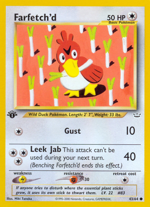 Farfetch'd (43/64) [Neo Revelation 1st Edition] | North Valley Games