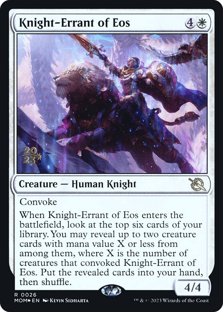 Knight-Errant of Eos [March of the Machine Prerelease Promos] | North Valley Games