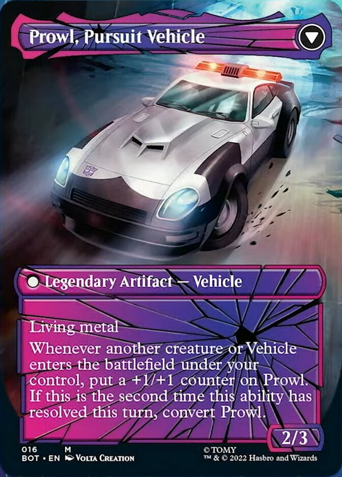 Prowl, Stoic Strategist // Prowl, Pursuit Vehicle (Shattered Glass) [Transformers] | North Valley Games