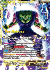 Piccolo // Piccolo, Supreme Power (BT17-082) [Ultimate Squad Prerelease Promos] | North Valley Games