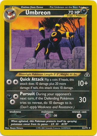 Umbreon (32/75) [Neo Discovery Unlimited] | North Valley Games