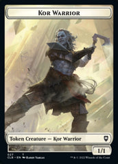 Kor Warrior // Wizard Double-Sided Token [Commander Legends: Battle for Baldur's Gate Tokens] | North Valley Games