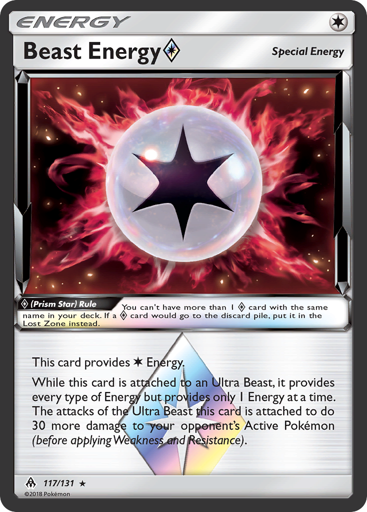 Beast Energy (117/131) (Prism Star) [Sun & Moon: Forbidden Light] | North Valley Games