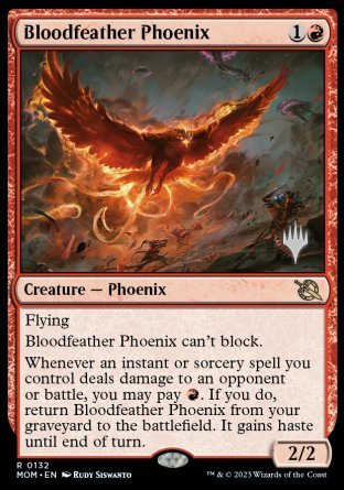 Bloodfeather Phoenix (Promo Pack) [March of the Machine Promos] | North Valley Games