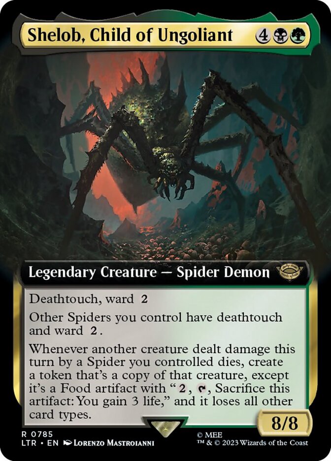 Shelob, Child of Ungoliant (Extended Art) (Surge Foil) [The Lord of the Rings: Tales of Middle-Earth] | North Valley Games