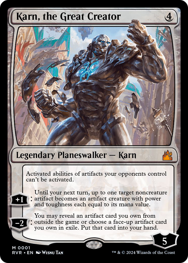 Karn, the Great Creator [Ravnica Remastered] | North Valley Games