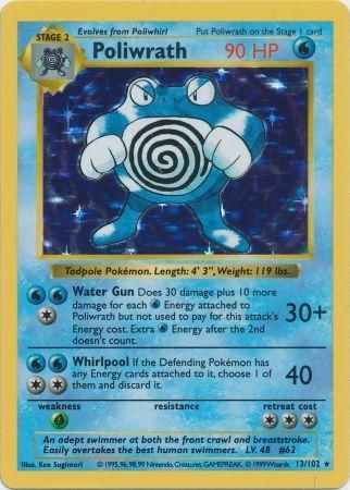 Poliwrath (13/102) [Base Set Shadowless Unlimited] | North Valley Games
