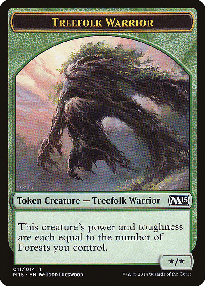 Treefolk Warrior Token [Magic 2015 Tokens] | North Valley Games