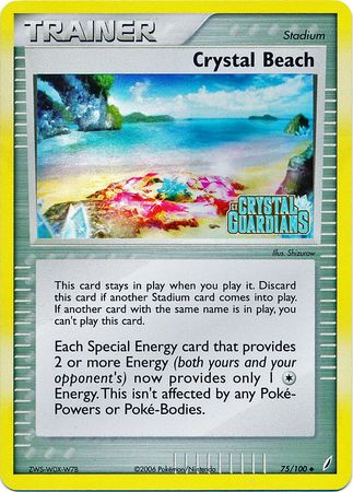 Crystal Beach (75/100) (Stamped) [EX: Crystal Guardians] | North Valley Games
