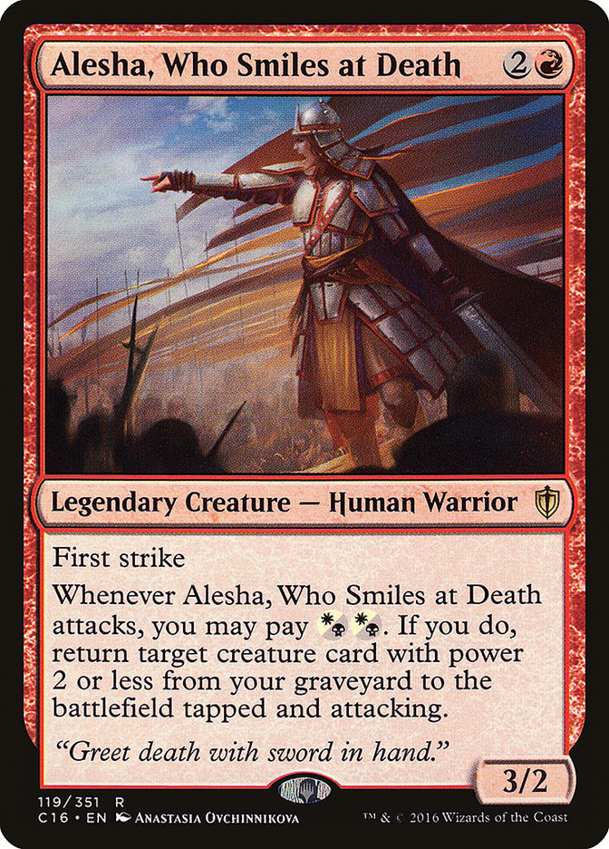 Alesha, Who Smiles at Death [Commander 2016] | North Valley Games